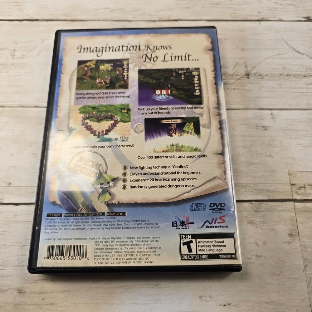 Phantom Brave PS2 Special Edition Game & Bonus Soundtrack CD NIS America JRPG